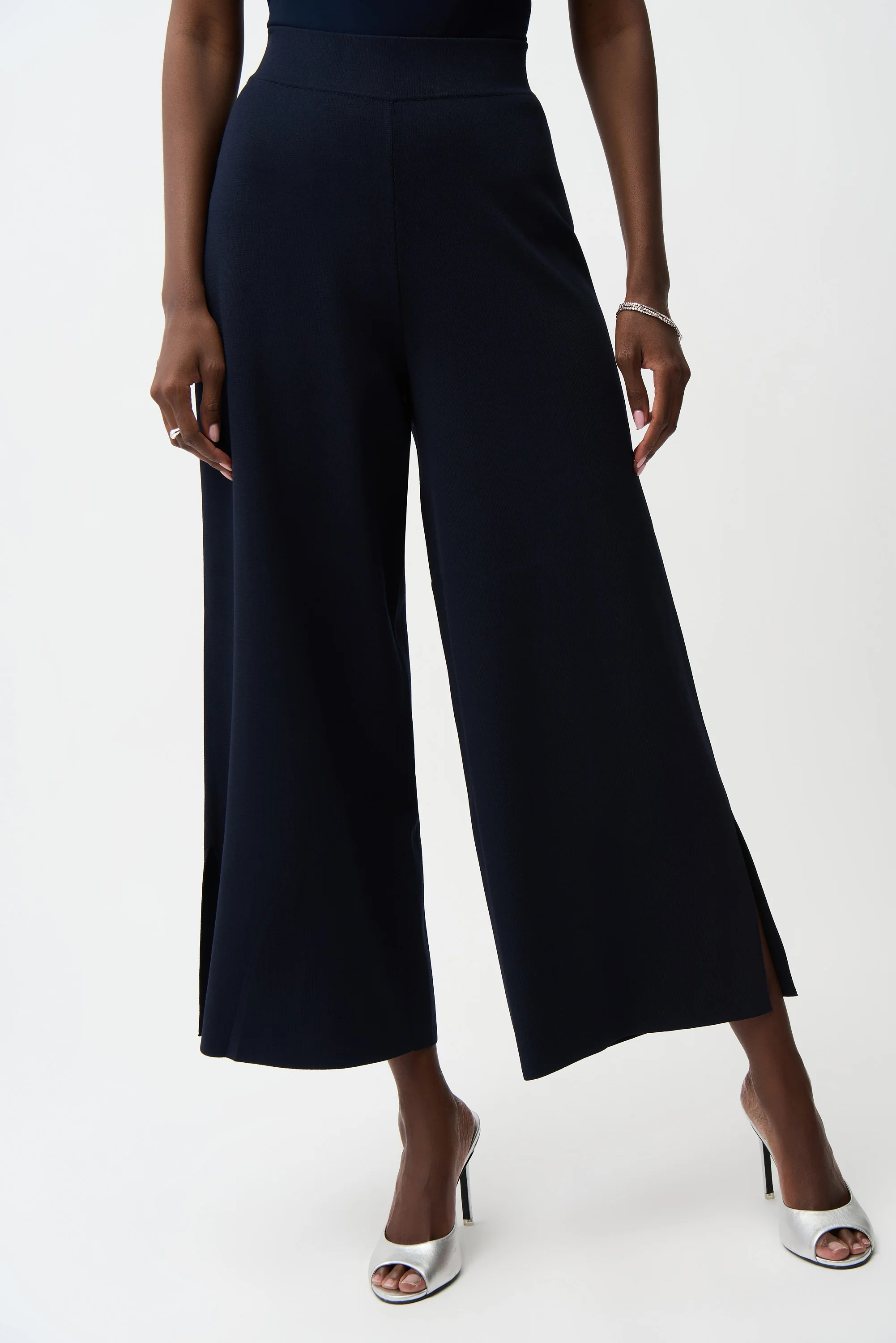 Joseph Ribkoff Viscose Blend Culotte Pants Style 261943 - Image 5