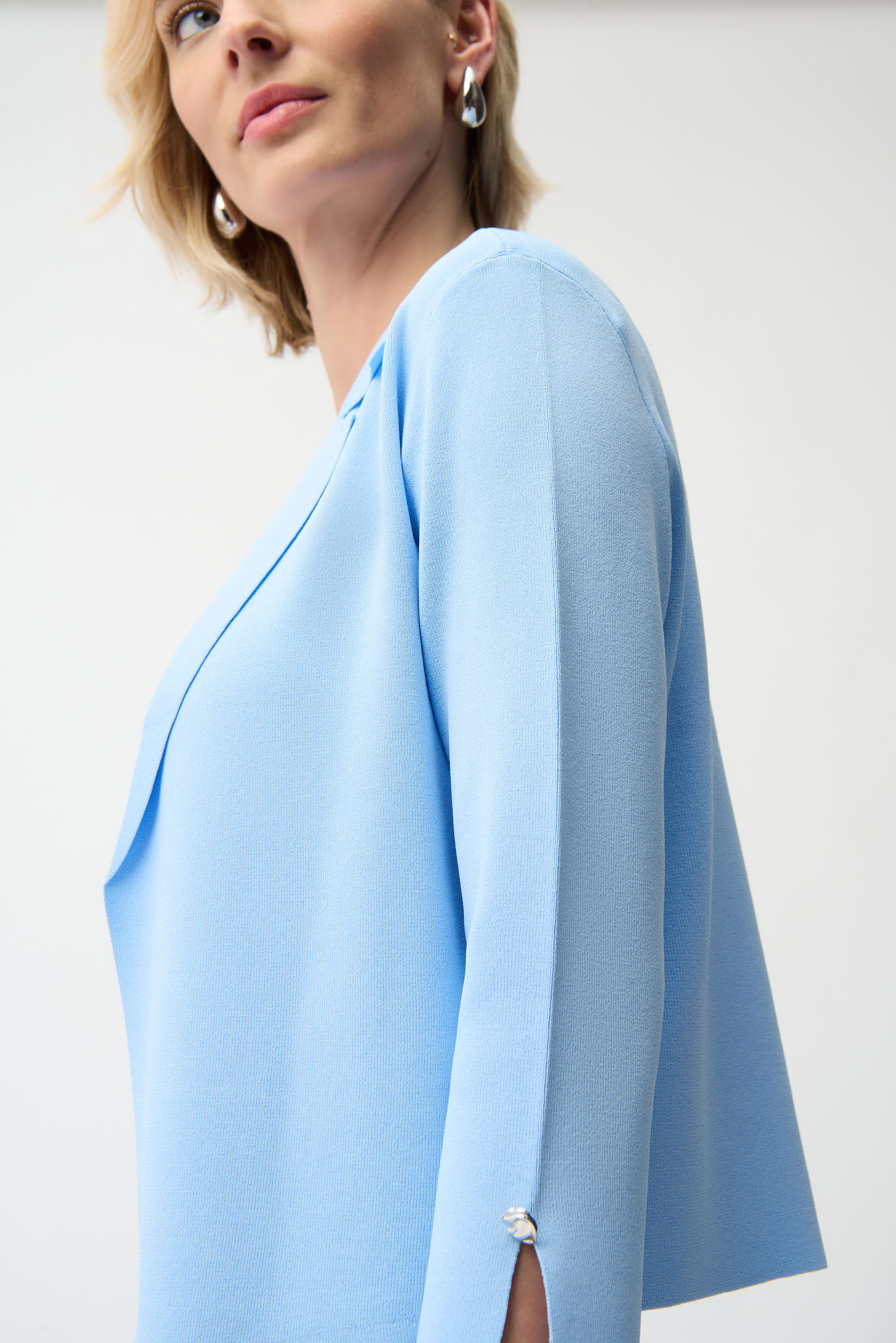 Joseph Ribkoff Viscose Blend Open-Front Cardigan Style 261920 - Image 3