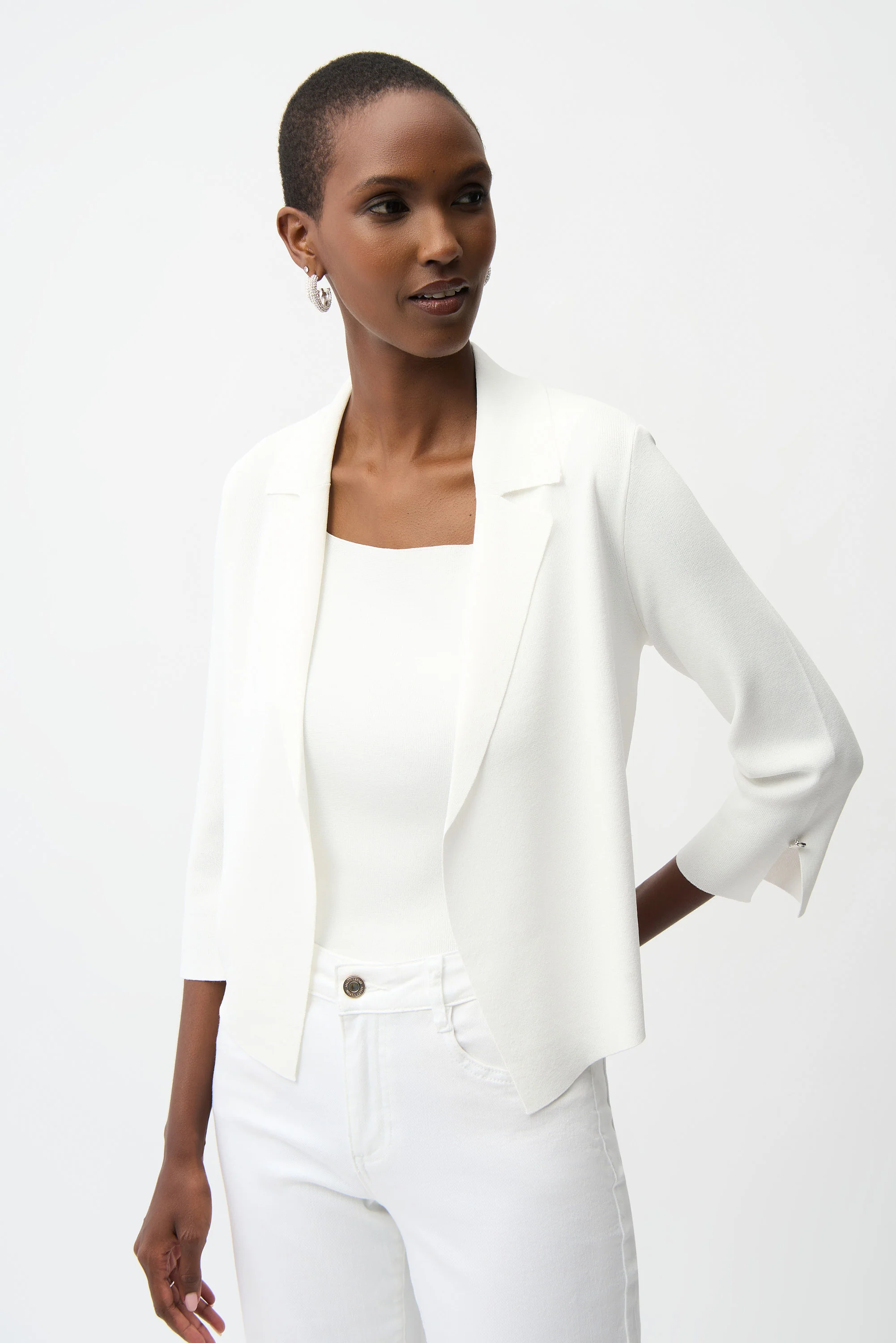 Joseph Ribkoff Viscose Blend Open-Front Cardigan Style 261920 - Image 5