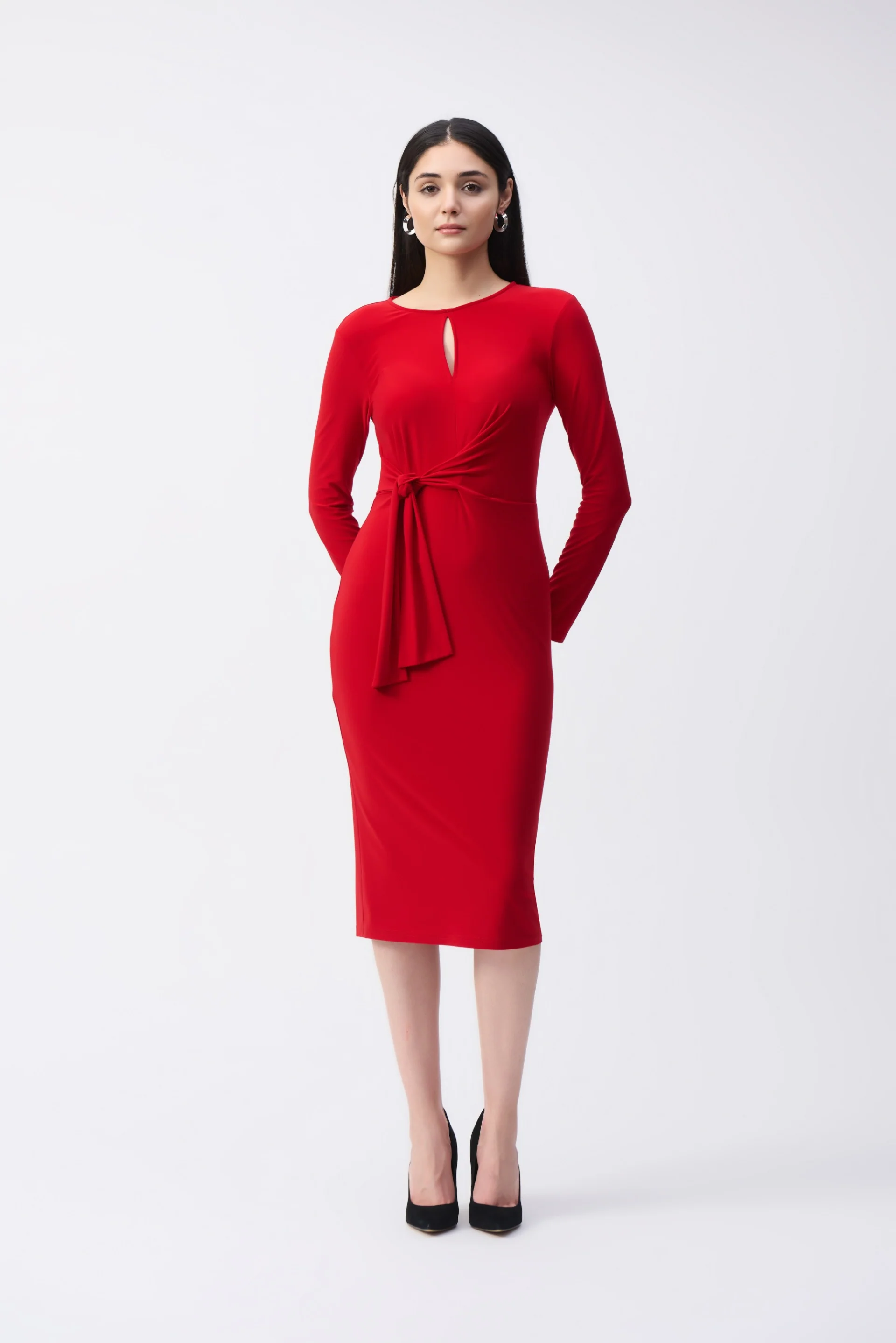 Joseph Ribkoff Waist Tie Sheath Dress Style 243032 - Image 5