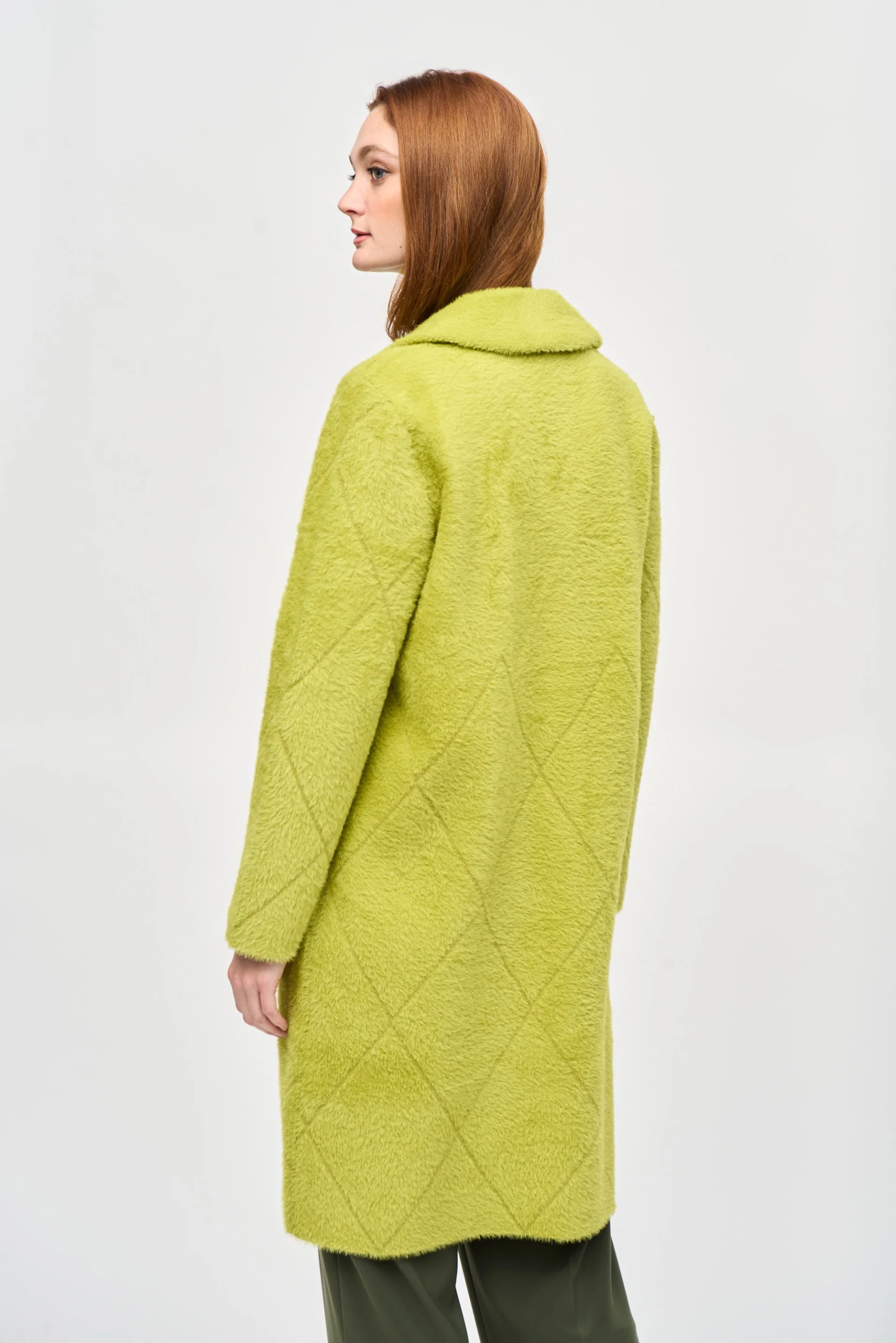Joseph Ribkoff Wasabi Notched Collar Coat Style 233951 - Image 4