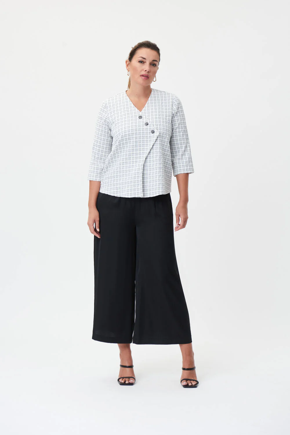 Joseph Ribkoff White/Black Jacket Style 232016