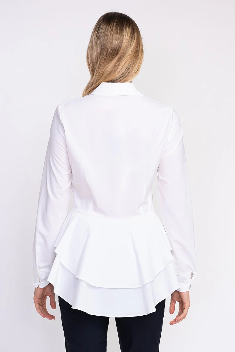 Joseph Ribkoff White Blouse Style 203305 - Image 3