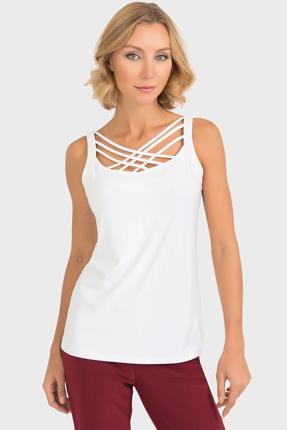 Joseph Ribkoff White Cami Style 193165 - Image 3