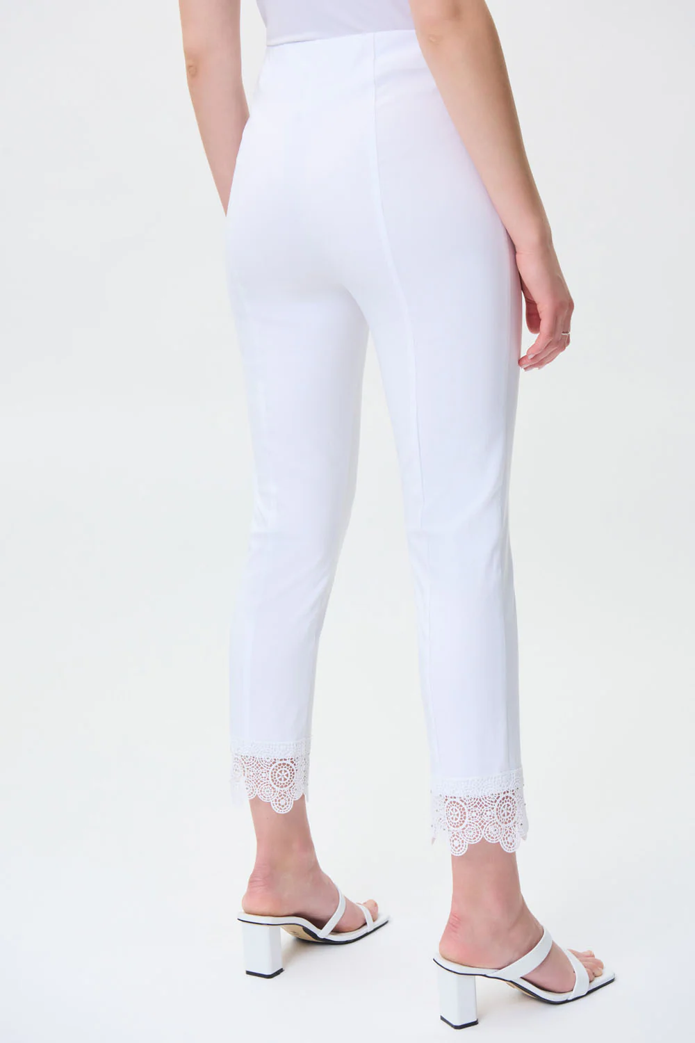 Joseph Ribkoff White Capri Pants Style 231021 - Image 2