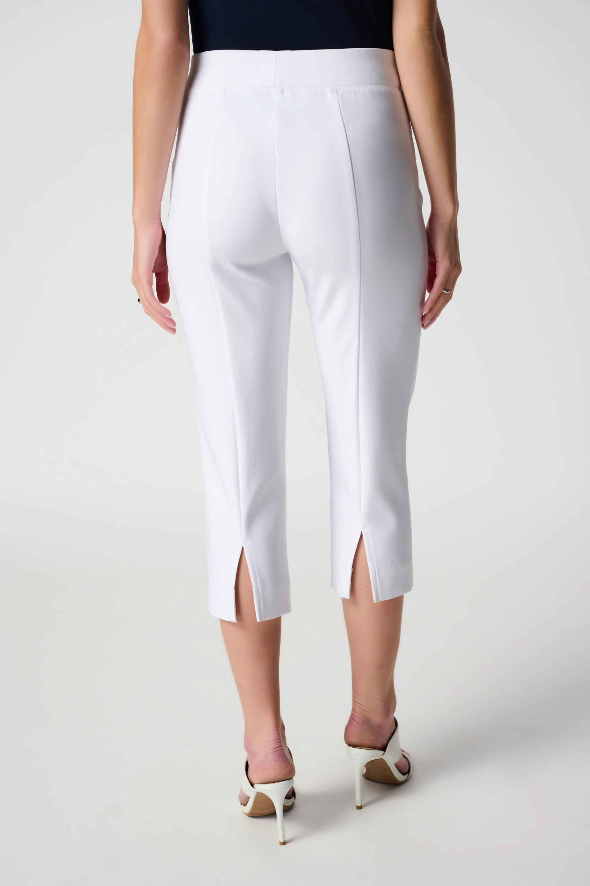 Joseph Ribkoff White Classic Capri Pant Style C143105 - Image 2