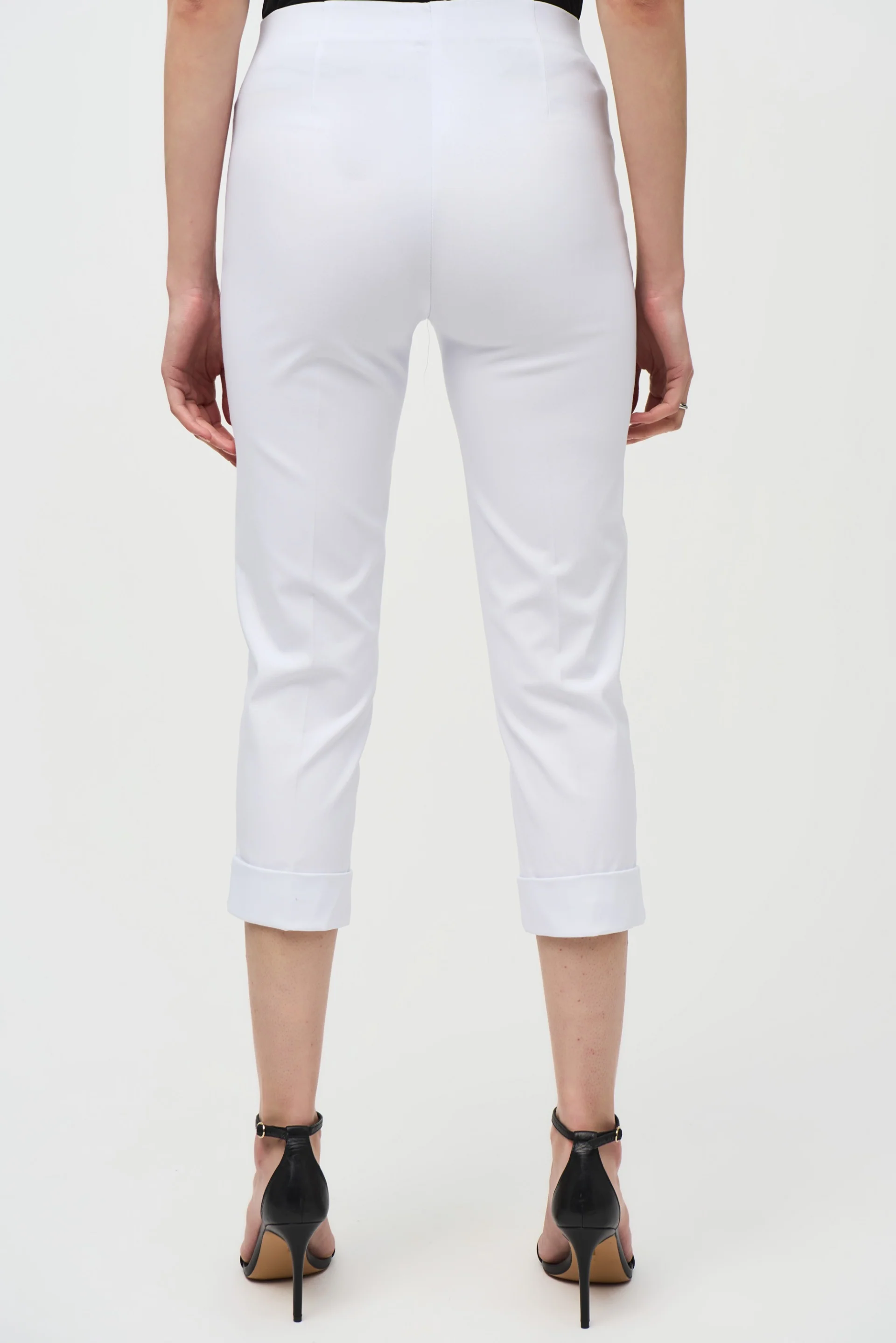 Joseph Ribkoff White Cropped Pants Style 242054 - Image 2