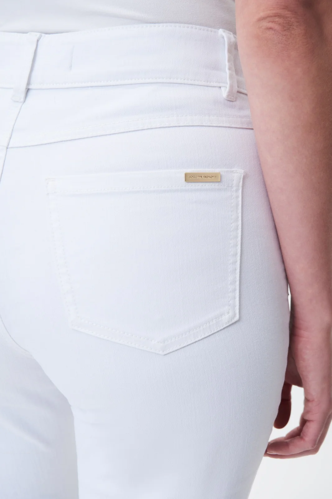 Joseph Ribkoff White Denim Pants Style 232936 - Image 4