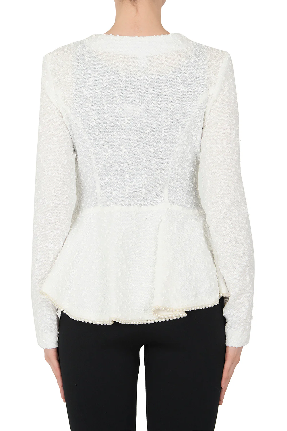 Joseph Ribkoff White Jacket Style 183463 - Image 2