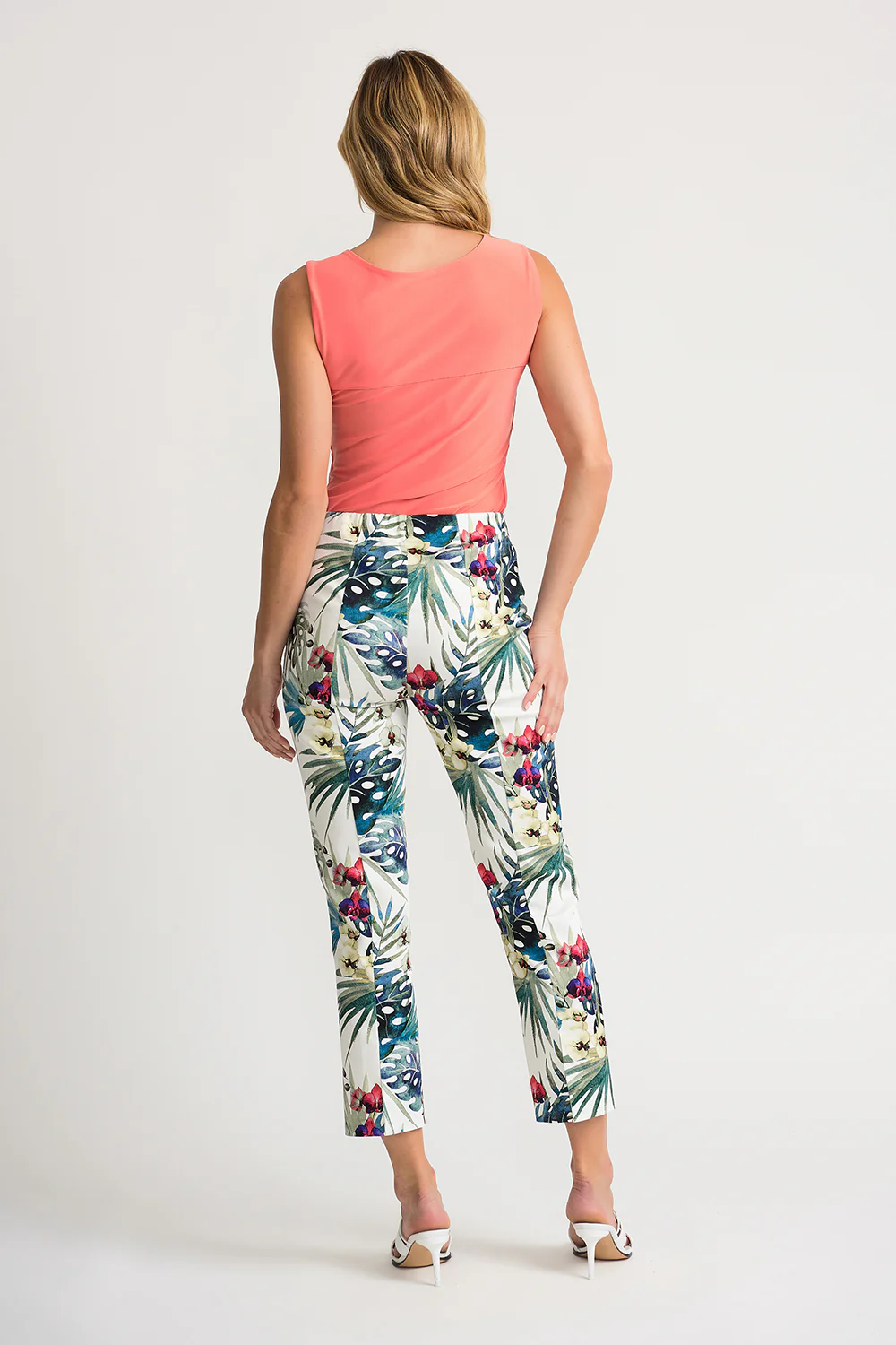 Joseph Ribkoff White/Multi Pants Style 202392 - Image 2