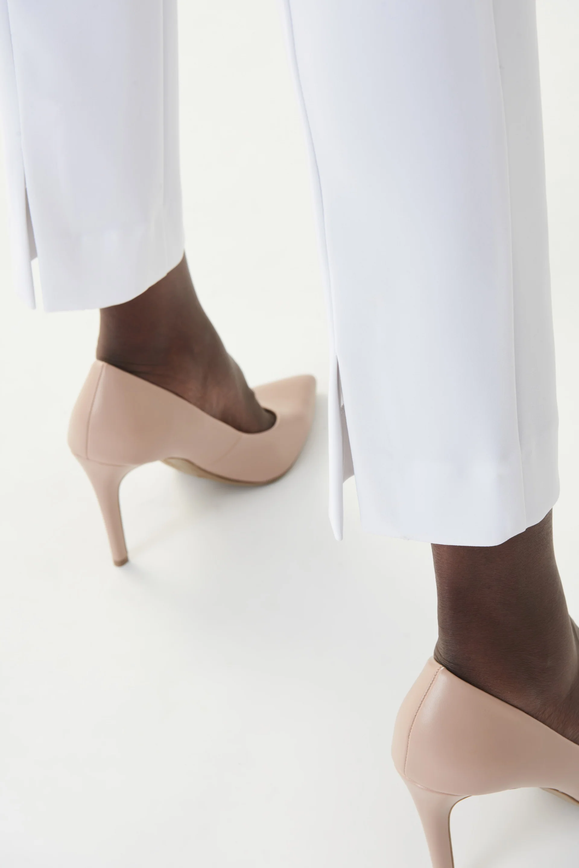 Joseph Ribkoff White Classic Straight Pants Style 143105 - Image 3
