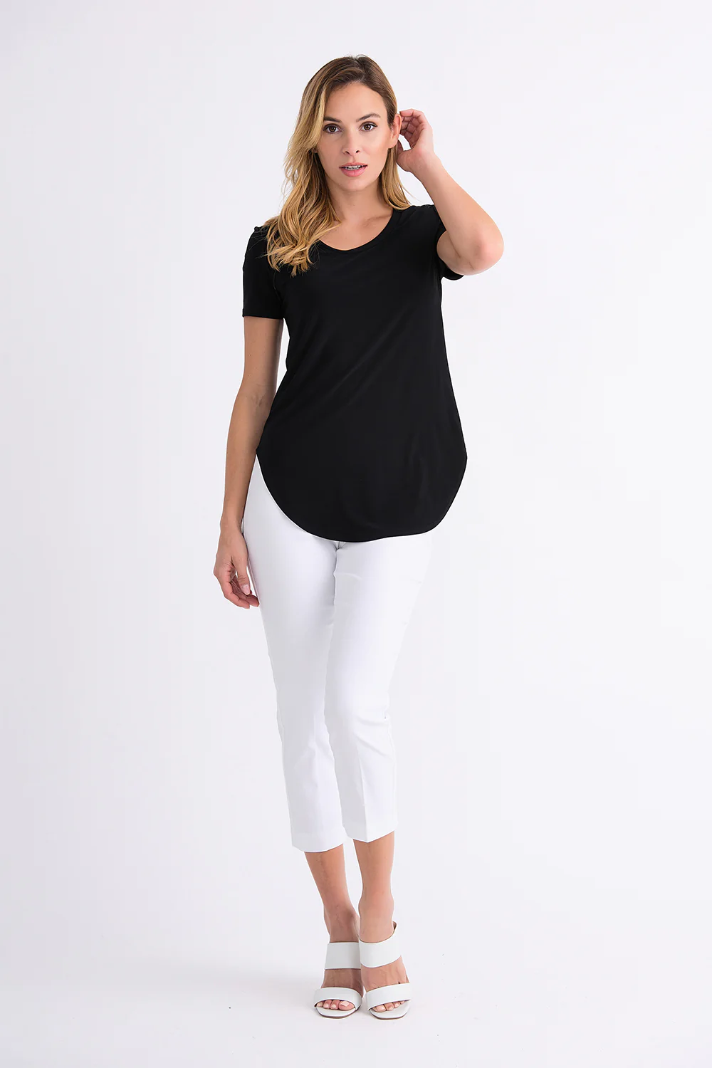 Joseph Ribkoff White Pant Style 201536 - Image 3