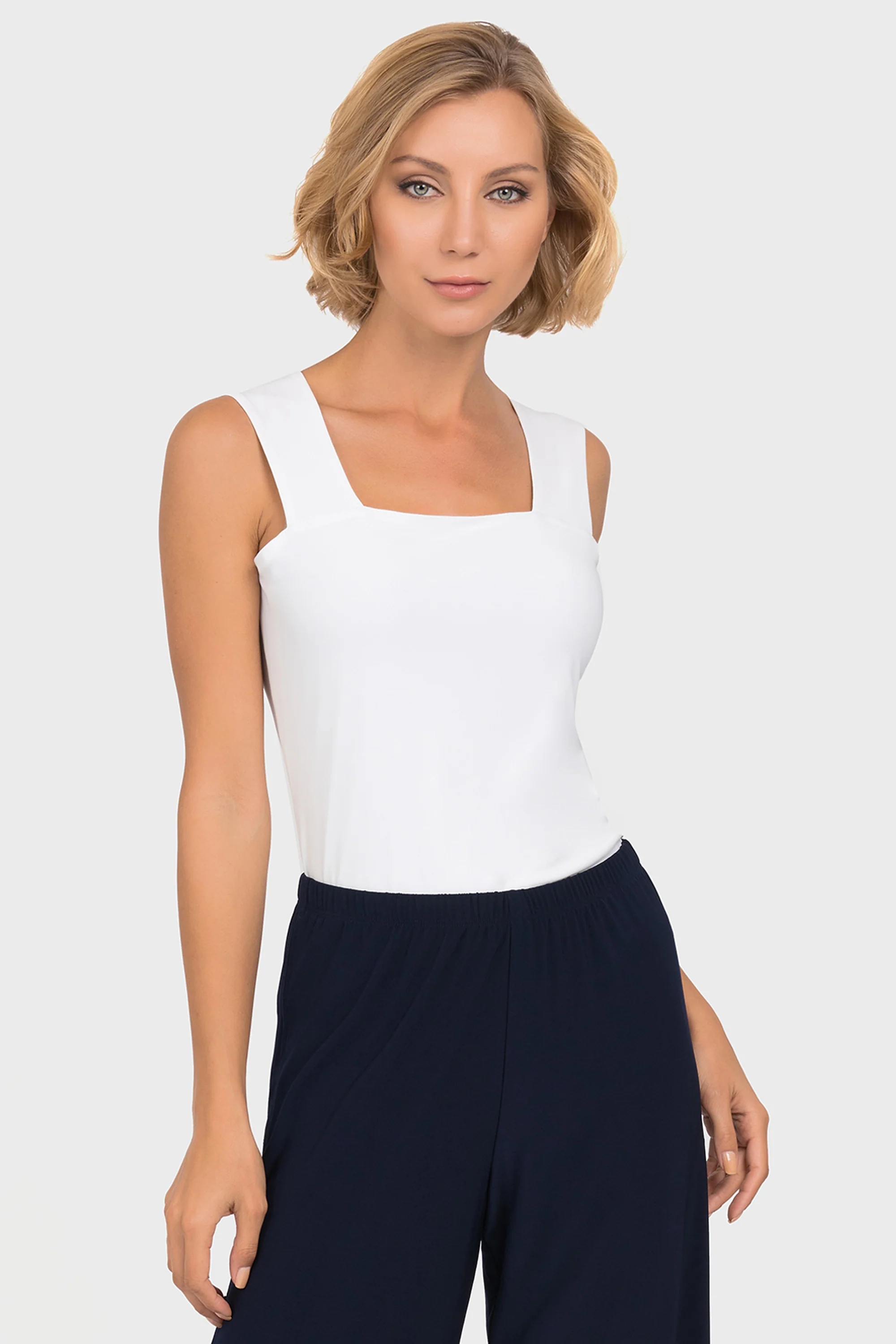 Joseph Ribkoff White Classic Square Neck Cami Style 143132