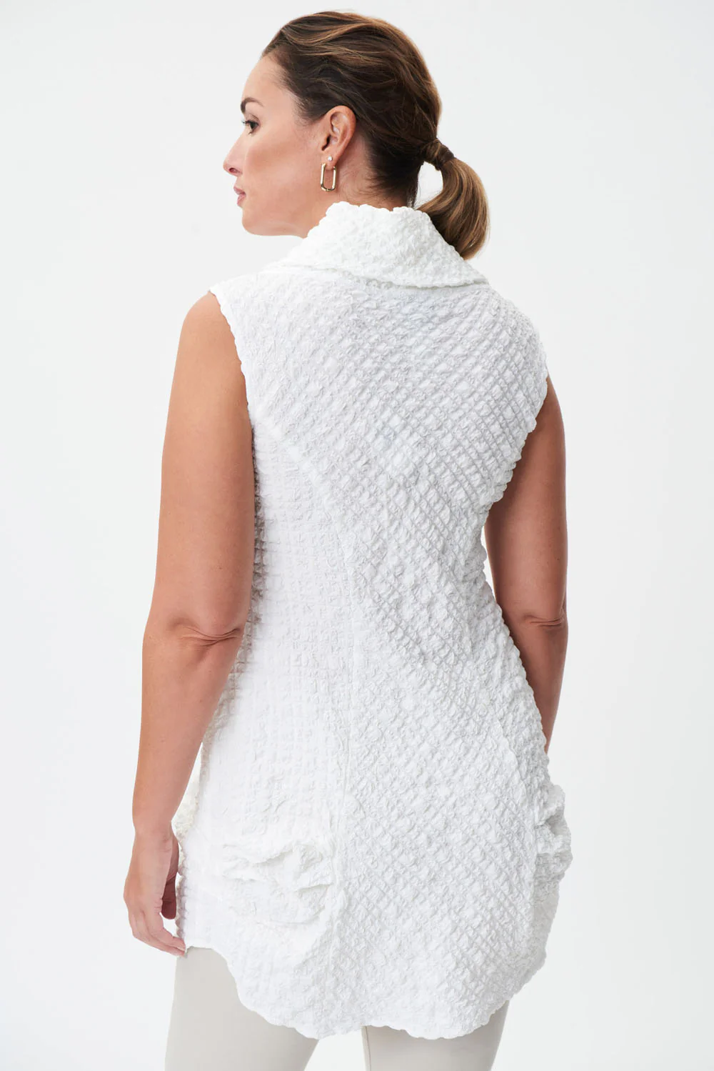 Joseph Ribkoff White Tunic Style 232183 - Image 3