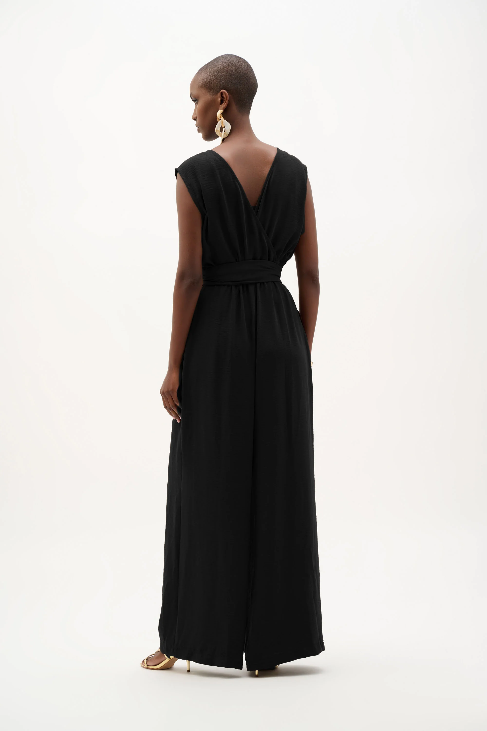 Joseph Ribkoff Wide Leg Pull-On Jumpsuit Style 262104 - Image 3