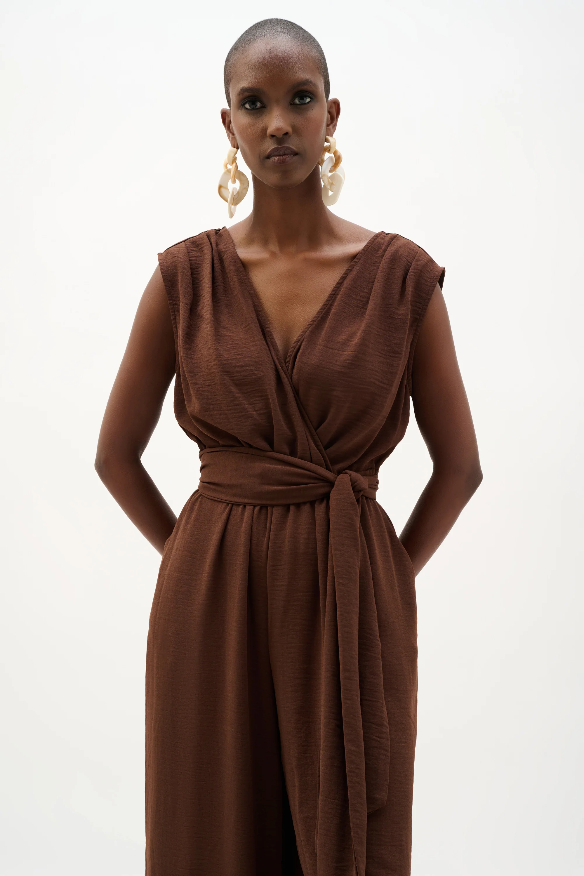 Joseph Ribkoff Wide Leg Pull-On Jumpsuit Style 262104 - Image 6