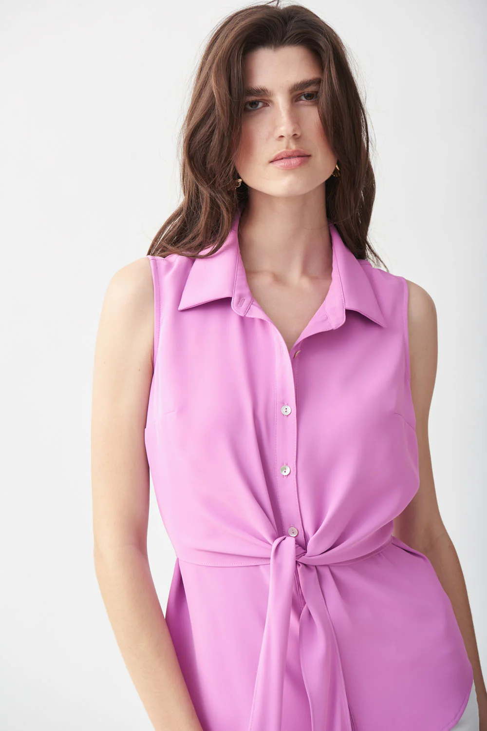 Joseph Ribkoff Wild Lavender Sleeveless Blouse Style 221378 - Image 3
