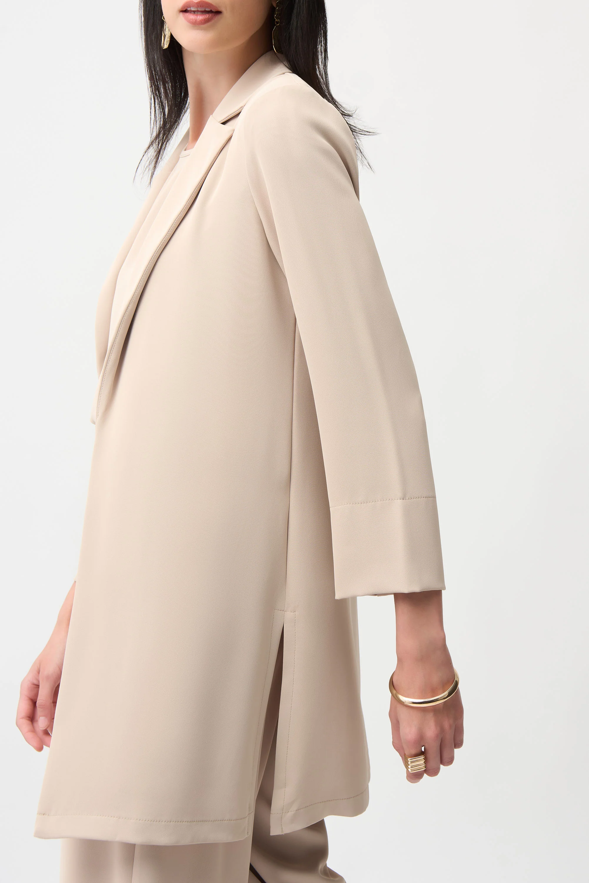 Joseph Ribkoff Longline Blazer With Notched Collar Style 261216 - Image 3