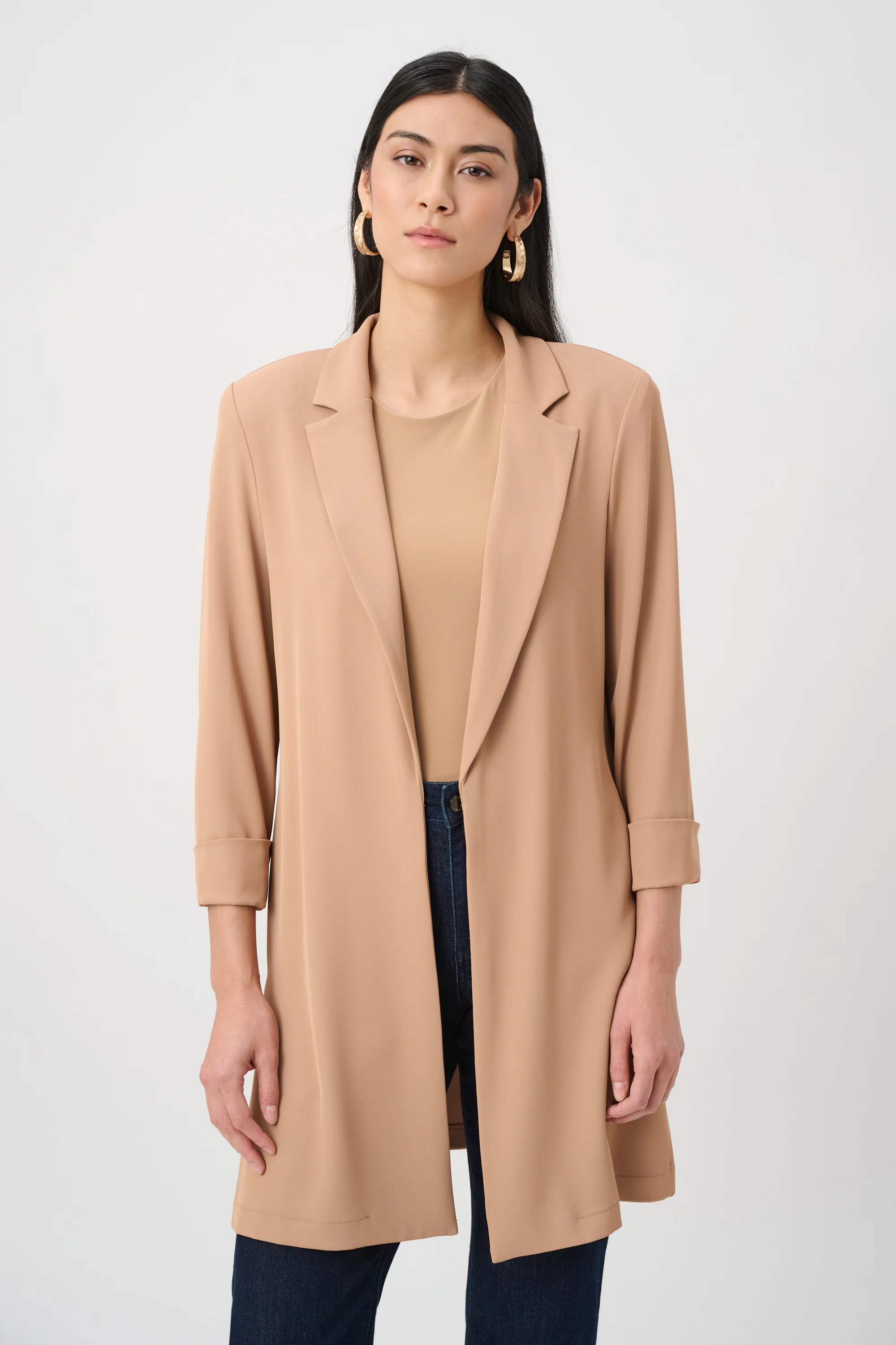 Joseph Ribkoff Longline Blazer With Notched Collar Style 261216 - Image 5