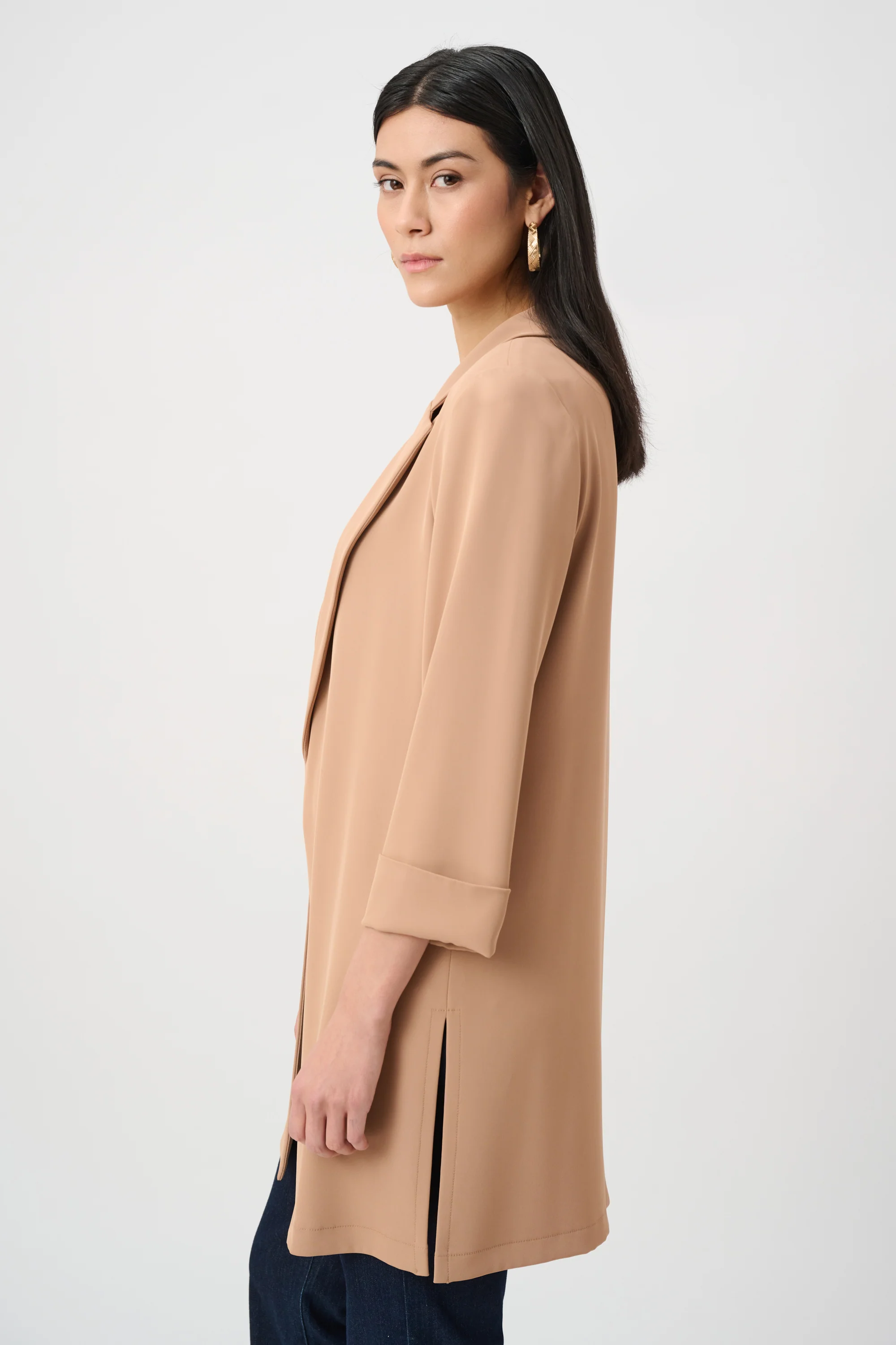 Joseph Ribkoff Longline Blazer With Notched Collar Style 261216 - Image 8