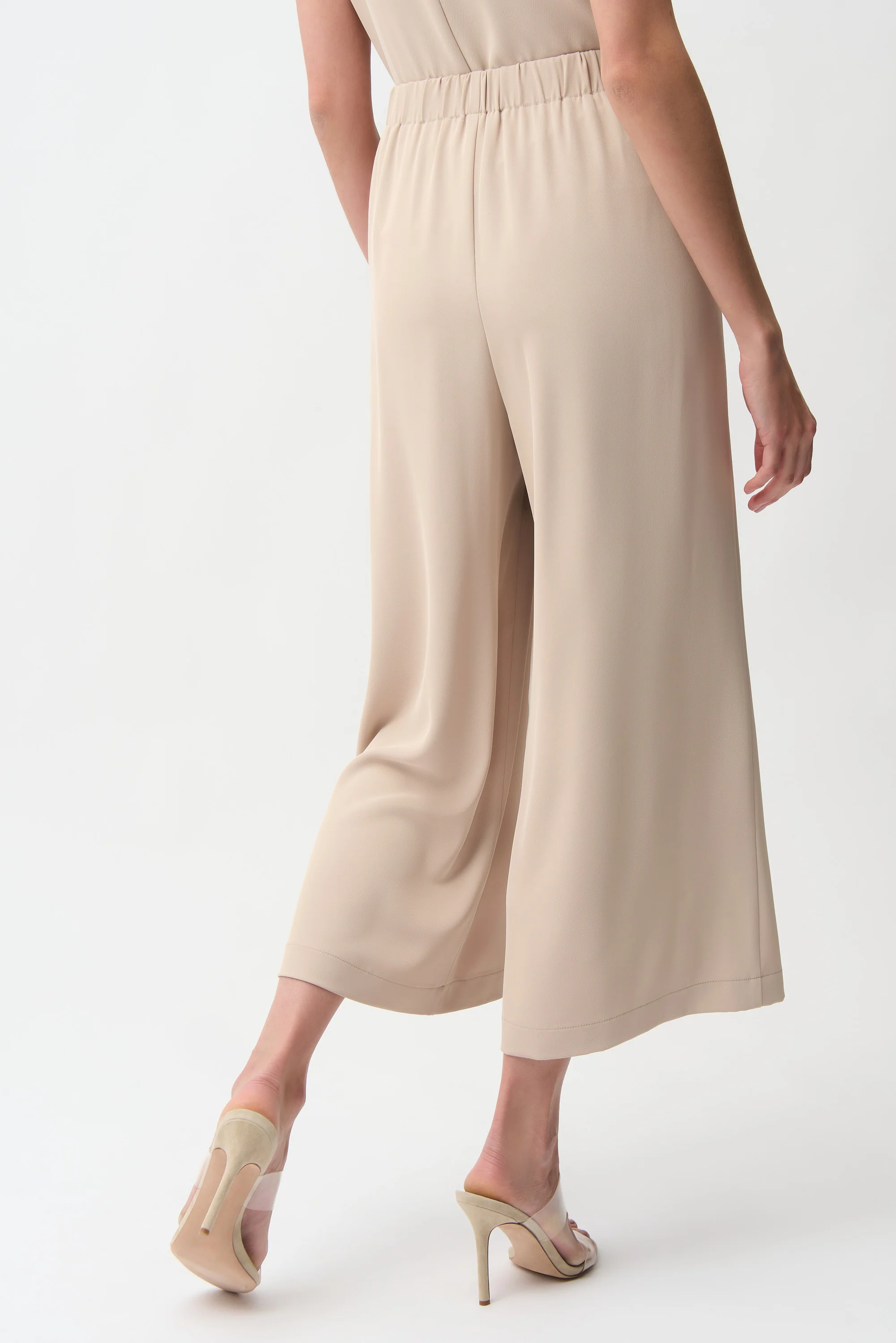 Joseph Ribkoff Woven Twill Pull-On Culotte Pants Style 261121 - Image 4