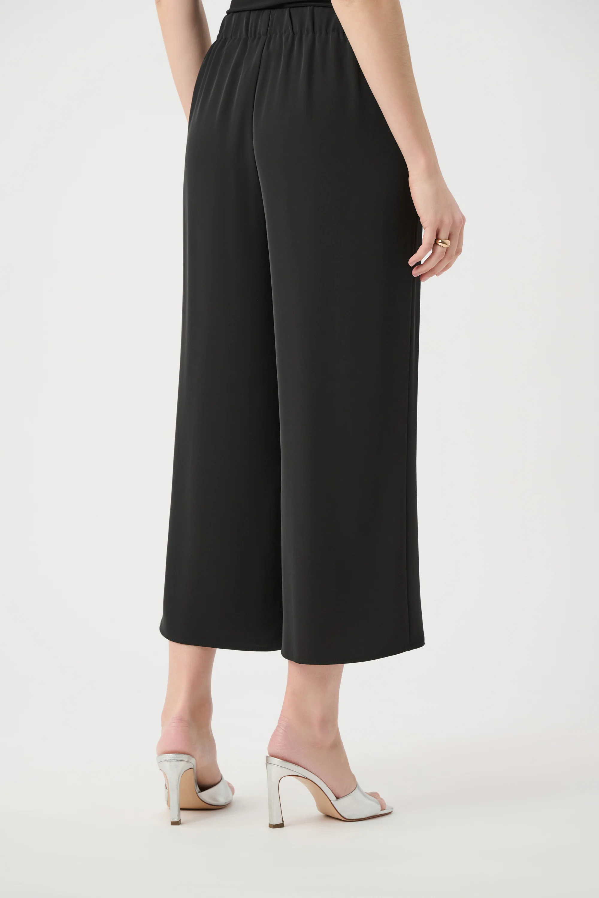 Joseph Ribkoff Woven Twill Pull-On Culotte Pants Style 261121 - Image 7