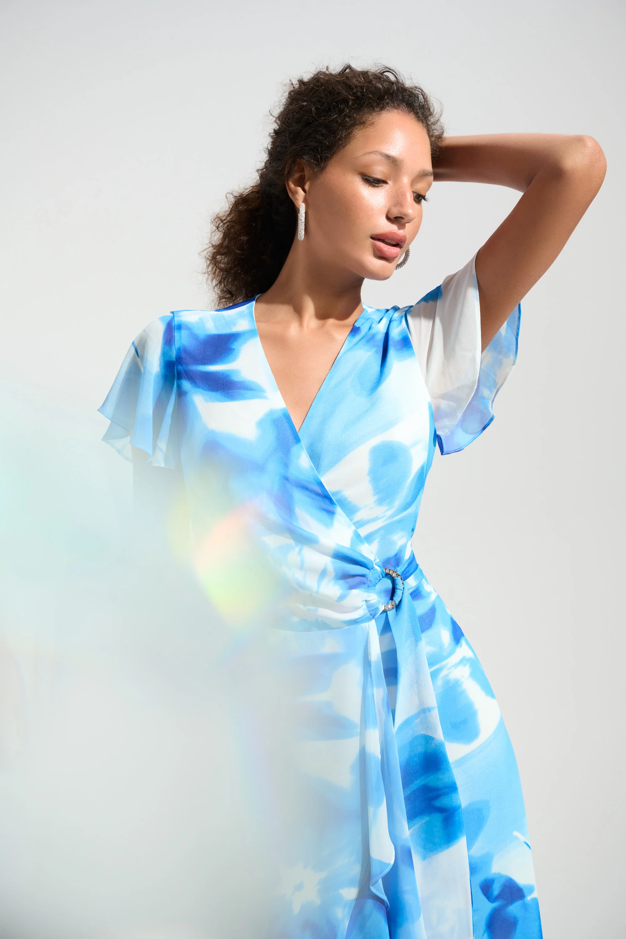 Joseph Ribkoff Wrap Dress With Ruffle Detail Style 261739 - Image 14