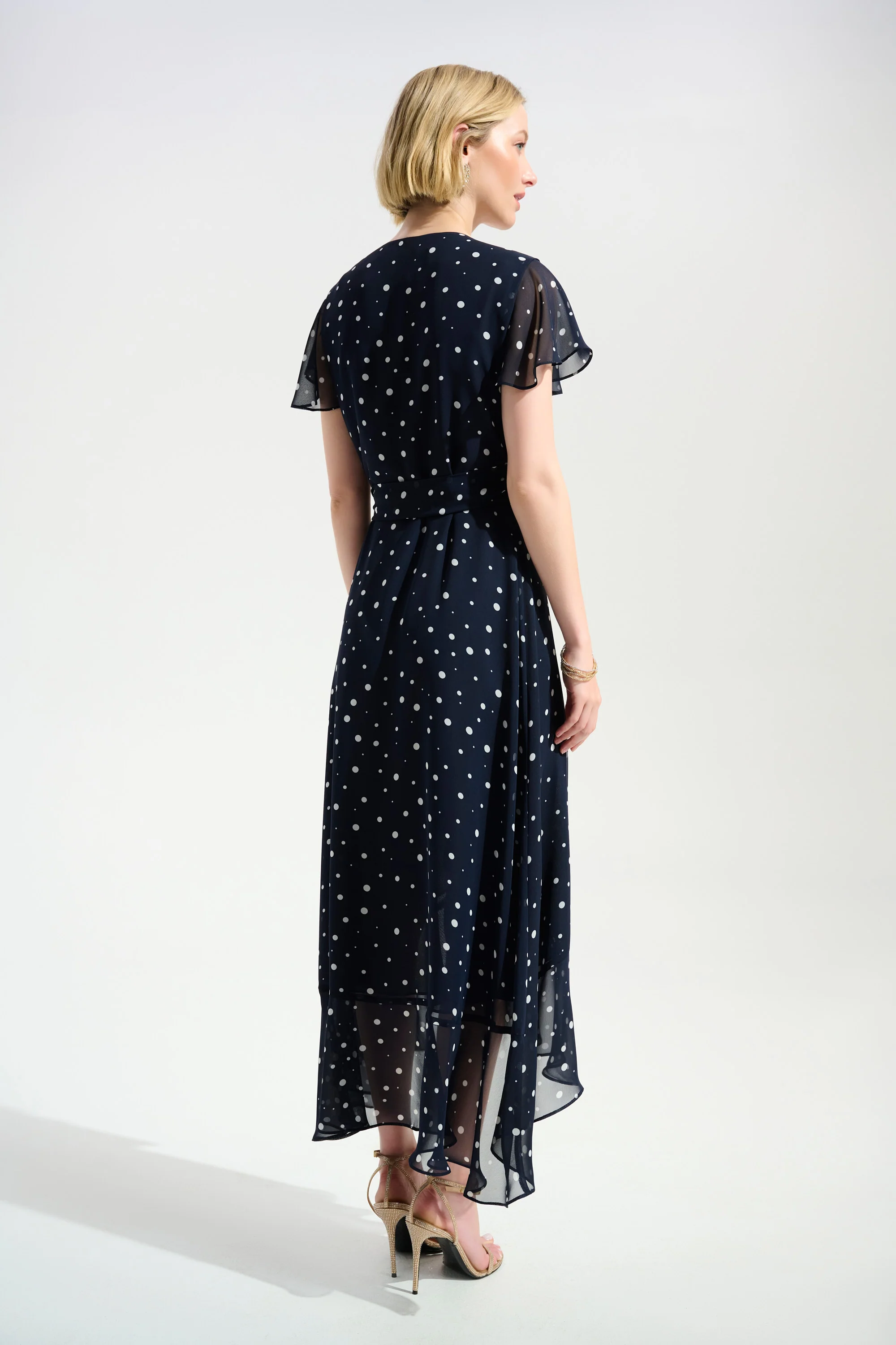 Joseph Ribkoff Wrap Dress With Ruffle Detail Style 261739 - Image 7