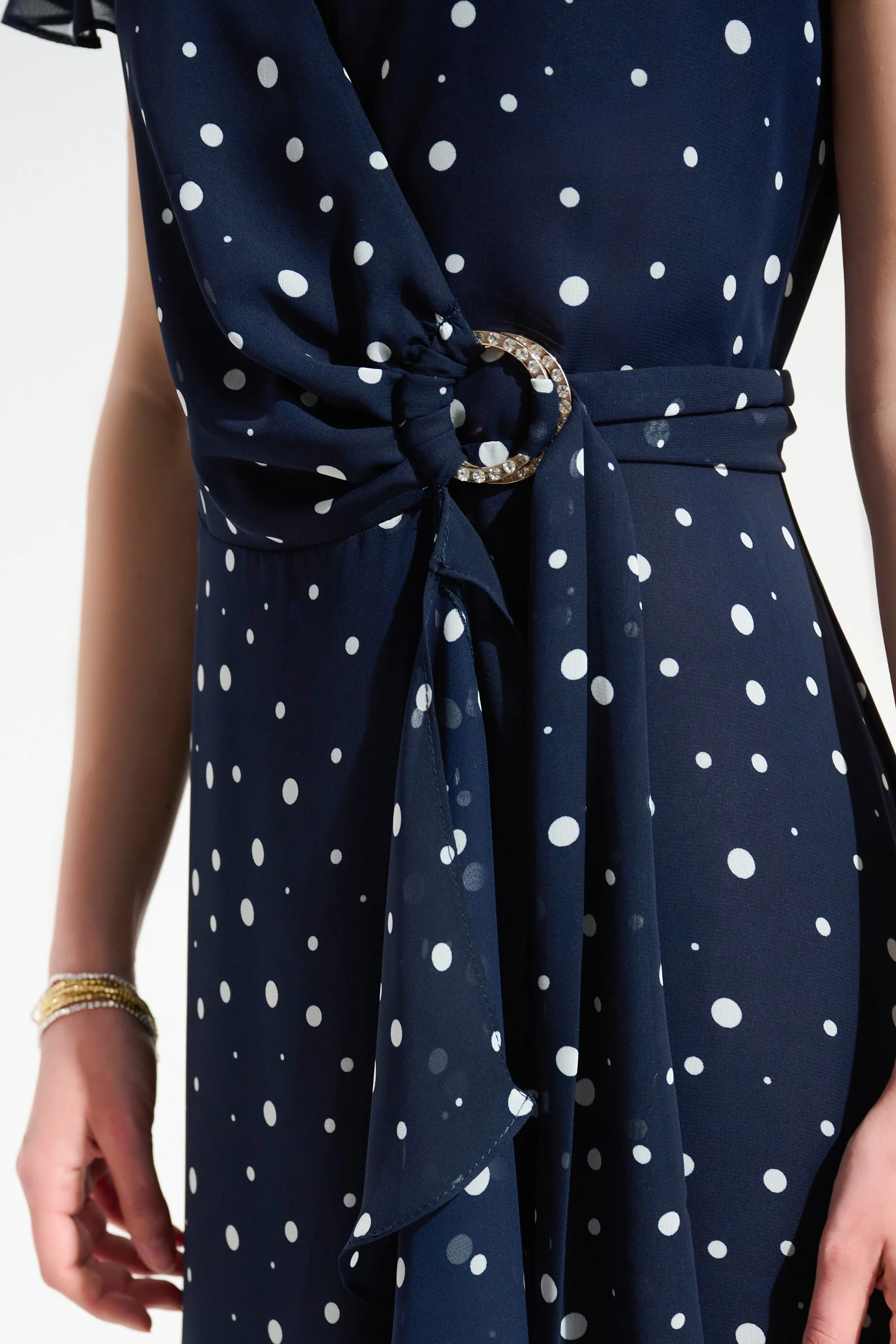 Joseph Ribkoff Wrap Dress With Ruffle Detail Style 261739 - Image 9
