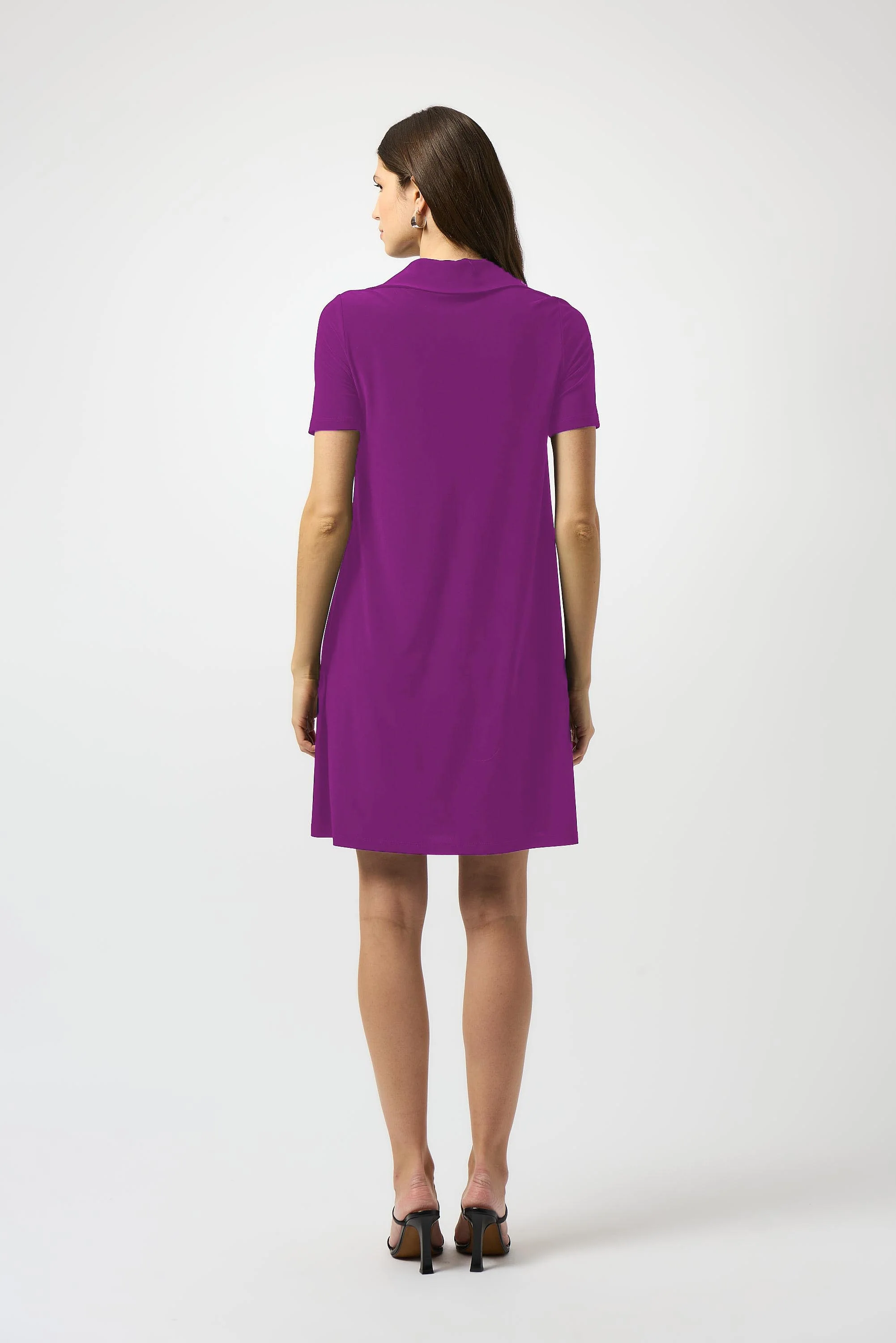 Joseph Ribkoff Zipped Collar Trapeze Dress Style 251145 - Image 13